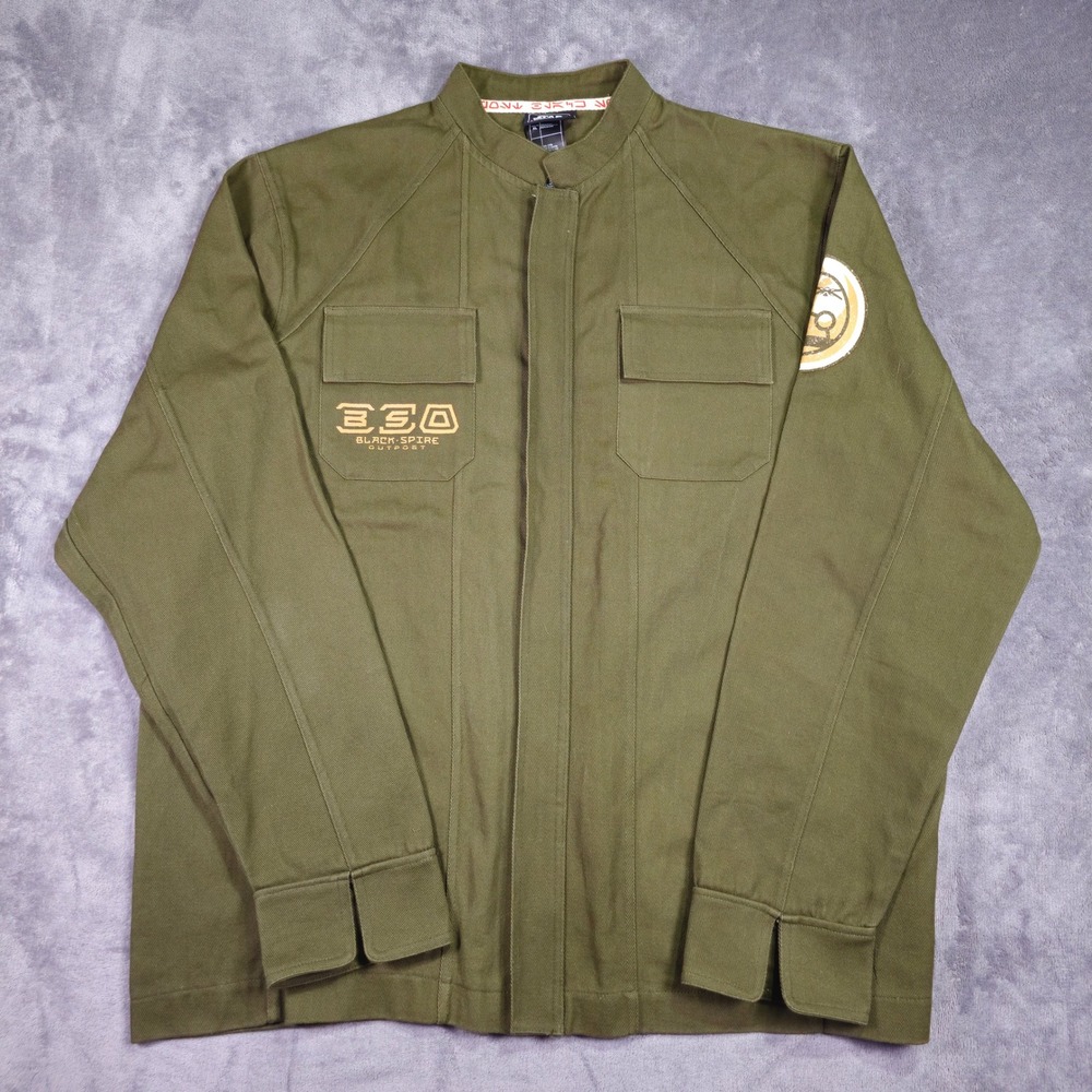 Star Wars Jacket Mens XL Green Galaxys Edge Black Spire Outpost BSO Utility